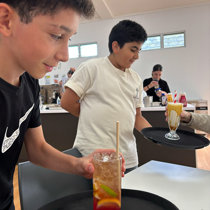 Cocktail creation class at CathWest Innovation College