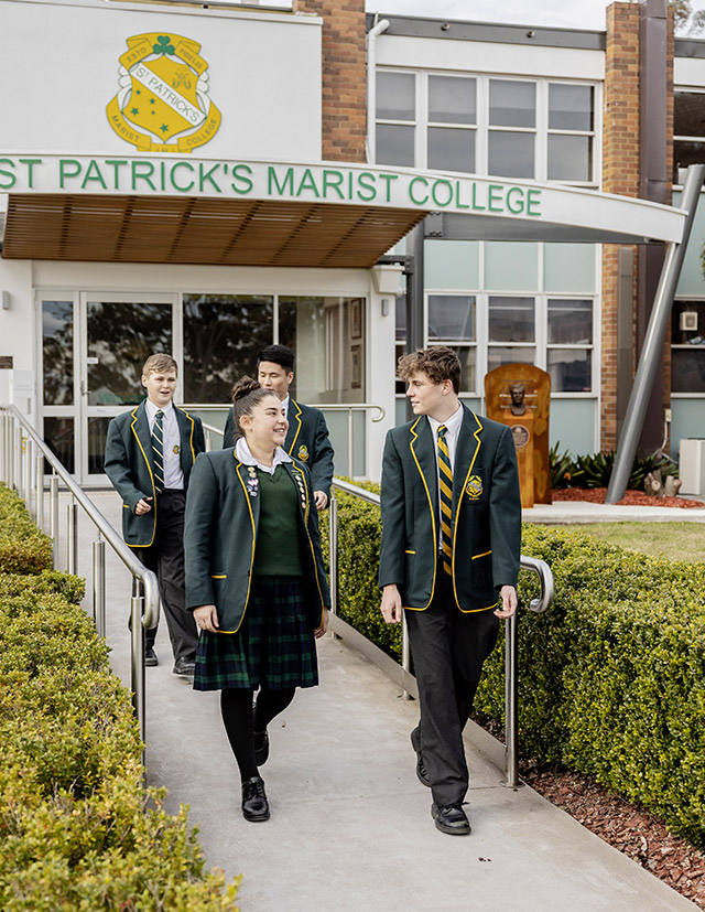 Student leaders at St Patrick's Marist College Dundas