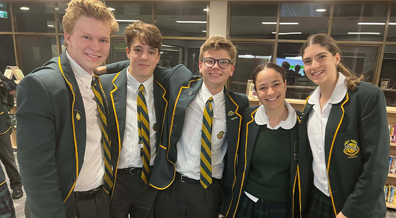 St Patrick's Marist College Dundas students at debating competition