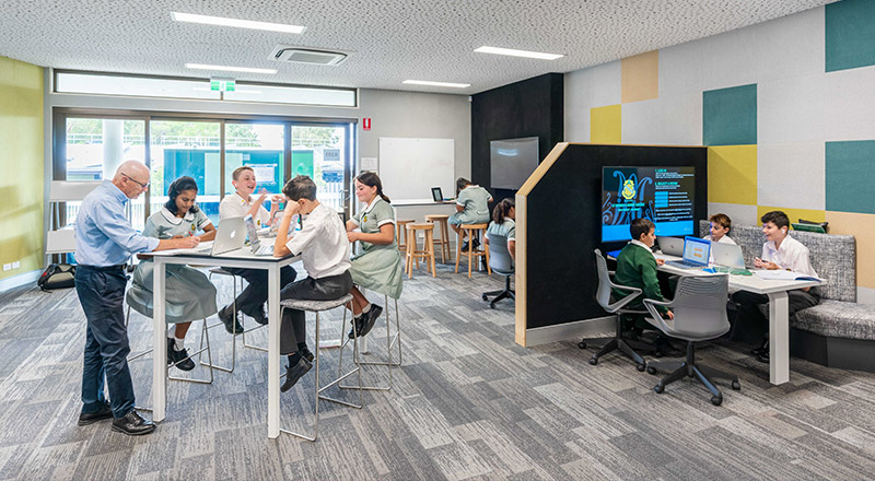 Learning space at St Patrick's Marist College Dundas