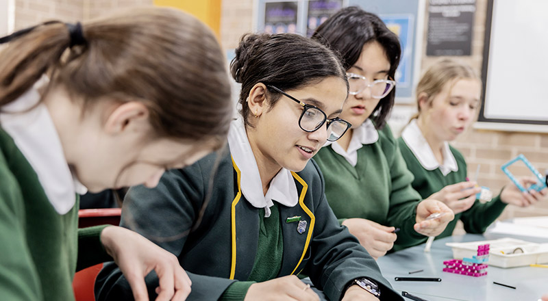 Students learning at St Patrick's Marist College Dundas