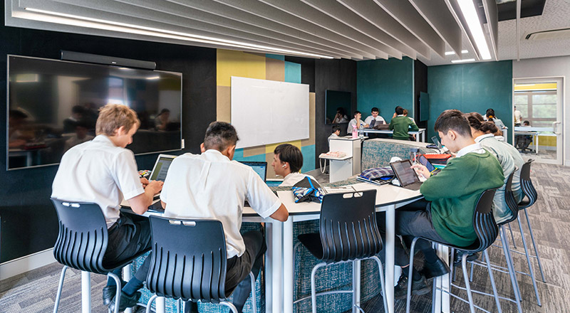 Modern learning spaces at St Patrick's Marist College Dundas