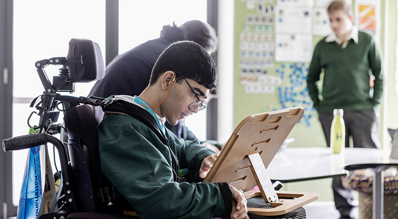 High support needs student at St Patrick's Marist College Dundas