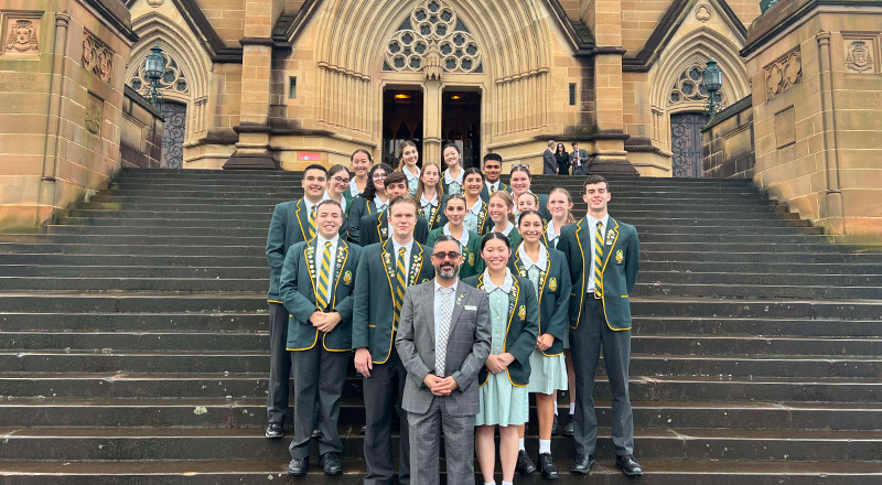 St Patrick's Marist Dundas students at the Youth Ministry