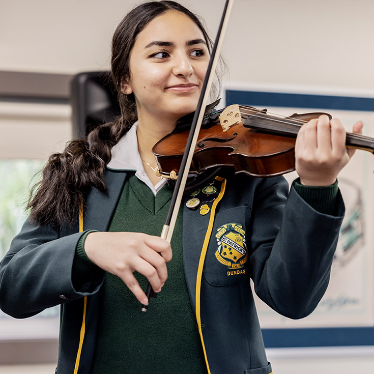 Music and performance space at St Patrick's Marist College Dundas