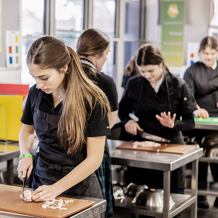 Hospitality kitchens at St Patrick's Marist College Dundas